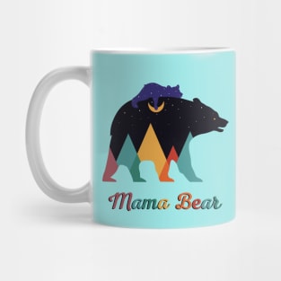 Mama Bear Abstract Geometry Design Mug